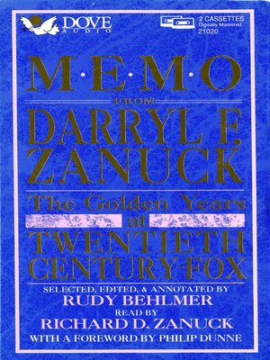 cover image of Memo From Darryl F. Zanuck